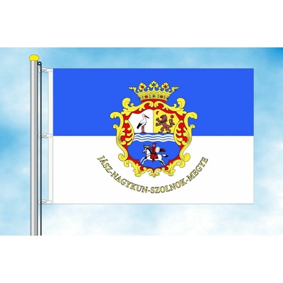LIBEA, s.r.o. Jász-Nagykun-Szolnok vlajka Rozměr: 30×45 cm, Uchycení: Karabiny na stožár