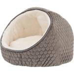 TRIXIE плюшена пещера Livia - ø 45 x 33 см, сивокафява
