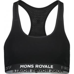 Mons Royale Дамски спортен сутиен Mons royale Women's Sierra Sports Bra - Black - размер XS (115-1402-0111)