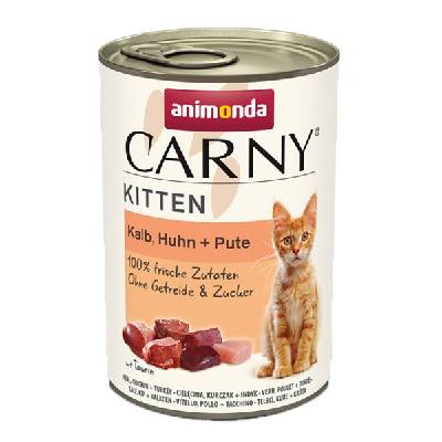 Animonda Carny Kitten - Teľacie, kura a morka 400g