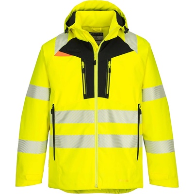 Portwest hi-vis dx461 / Зимно светлоотразително яке, водоустойчиво - hv жълто/черно xs (dx461ybrxs)