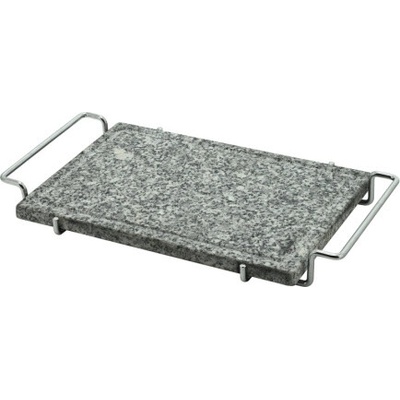 Grilovací kámen GRANIT L s drážkou a držákem 30x20x1,65cm, 14070 – Zboží Mobilmania