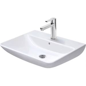 Duravit ME by Starck - Мивка 65x49 см, с преливник, отвор за смесител, DuraShield, матово бяло 233565AC00 (233565AC00)
