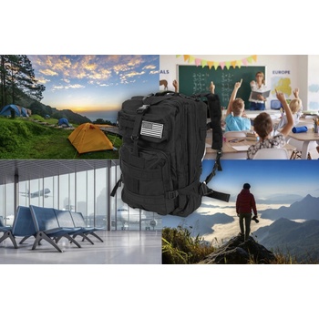 Dexxer War vojenský černý 38 l