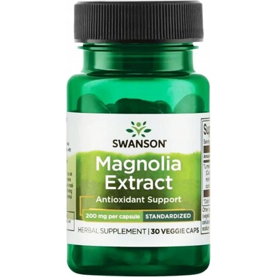 Swanson Magnolia Extract 200 mg 30 rostlinných kapsúl