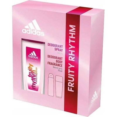 Adidas Fruity Rhythm pre ženy deosprej 75 ml + deosprej 150 ml darčeková sada