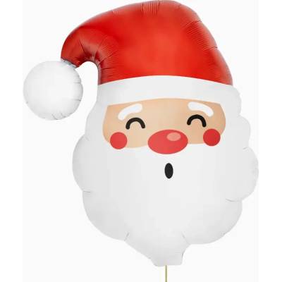 Oh Yeah! Fóliový balón Hlava Santa Claus 87 cm