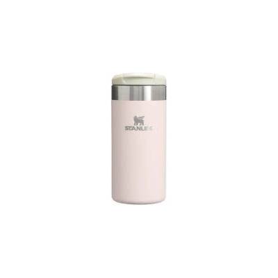 STANLEY 1913 Aerolight Transit Thermo Mug 0.35L - Keeps Hot for 4 Hours - Dishwasher Safe - Coffee Mug To Go Leak-Proof - Compatible with Common Car Drink Holders - Rose - 100000108129
