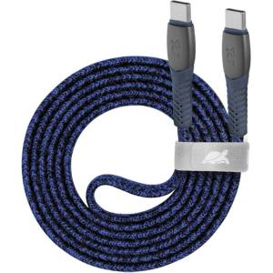 RIVACASE Кабел Rivacase PS6105BL12, от USB C(м) към USB C(м), 1.2m, син (PS6105BL12)