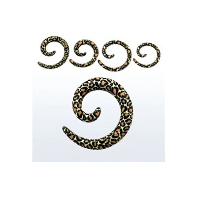 Piercingate roztahovák do ucha leopard PTP00011