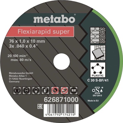 Metabo Rezný tovar 76 x 1,0 x 10,0 mm 626871000