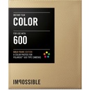 Impossible Color Film Polaroid 600/8ks Gold Frame