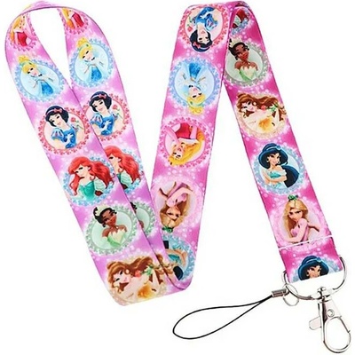 Šňůrka na krk Unique s karabinkou Minnie Mouse růžová