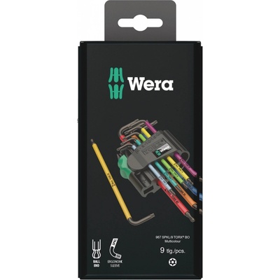 Sada klíčů Torx BO 967 SPKL/9 Multicolour SB 9 ks Wera 073599