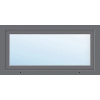 ARON Plastové okno jednokrídlové Basic biele/antracitové 1050 x 500 mm DIN ľavé