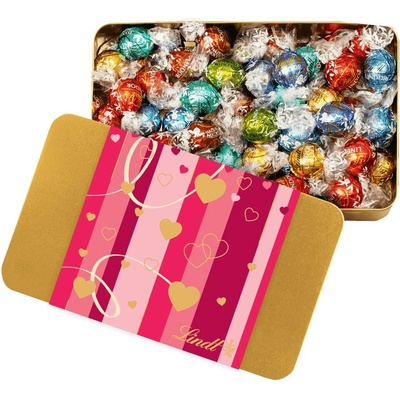 Lindor pralinky v plechovce Hearts 0,7 kg