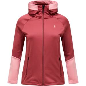 Peak Performance Дамско поларено яке Peak Performance Women's Rider Essentials Zip Hood Fleece jacket - Wild Rouge (105-6221-0913)