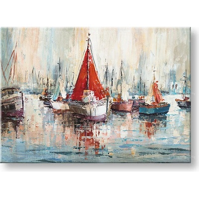 Maľovaný obraz na stenu LODE 70x50 cm - 70×50 cm / Klasický 2 cm