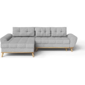 ROPEZ Светлосив разтегателен ъглов диван (ляв ъгъл) Balitco - Ropez (Balitco Lewy tk. Enjoy New 21)