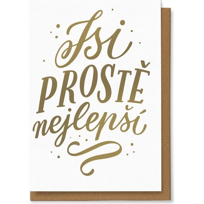 Chaukiss Jsi prostě nejlepší - zlaté písmo