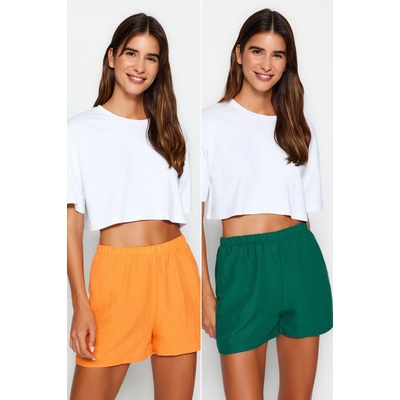 Trendyol Orange-Very Colorful 2-Pack Woven Shorts 8683049328483 oranžové