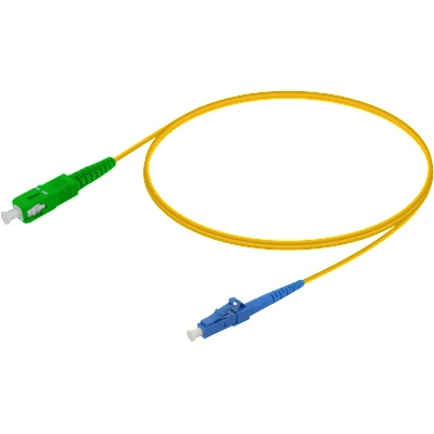 Conneu Оптична пач корда LC-UPC SC-APC Сингъл мод 9-125, 2 метра (CNFJ-LCSCAOS2SYE3mm-2)