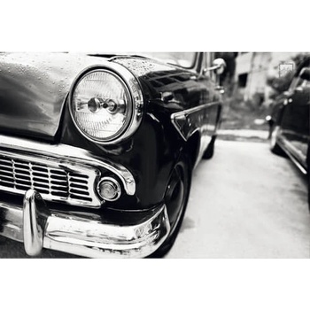 Ceduľa Old Car Headlight