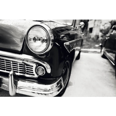 Ceduľa Old Car Headlight