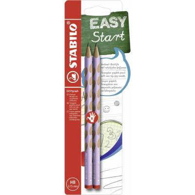 STABILO EASYgraph R Pastel Edition HB fialová, 2ks Blistr