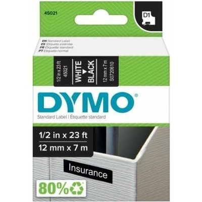 Samolepiaca páska Dymo D1 12 mm čierna/biela