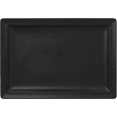 RAK Porcelain Talíř obdélný 33 x 23 cm černá RAK-NFCLRP33BK