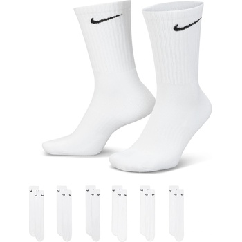 Image 1 of Nike Чорапи Nike 6-Pack Everyday Cushioned Training Crew Socks - White/Black