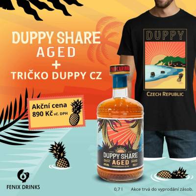 The Duppy Share Aged Caribbean Rum 40% 0,7 l (holá láhev)