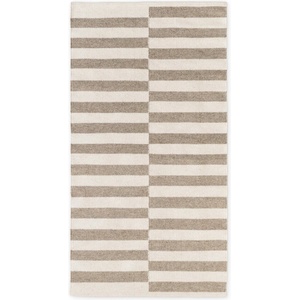 Hanse Home Бял/сив двустранен/ръчно изработен вълнен килим 80x150 cm Vika - Hanse Home (106470-80x150)