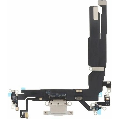 Apple iPhone 16 - Nabíjací Konektor + Flex Kábel (White), White