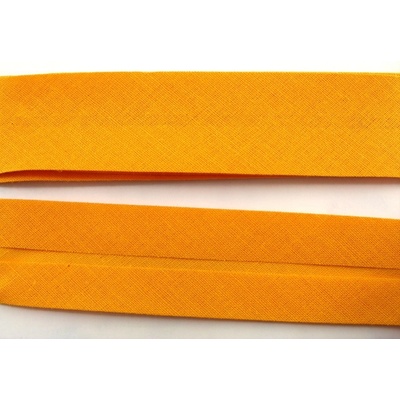Bavlněný šikmý prúžok - šírka 2 cm oranžová