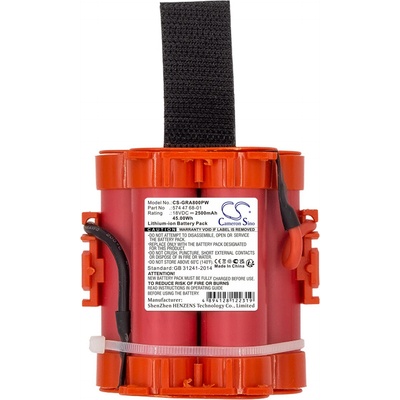 Cameron Sino Батерия Cameron Sino, За косачка робот GARDENA Mahroboter R40Li, R38LI HUSKVARNA Automower 105, 305, 308 586 18V 2500mAh Cameron Sino (CS-GRA800PW)
