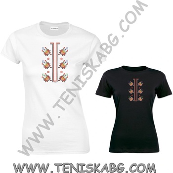 Fruit of the Loom Тениска - Бродерия шевица 1107