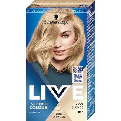 Schwarzkopf Live Colour Creme B10 Chladná blond 60 ml