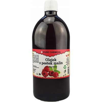 OLEJ Z MALINOVÝCH SEMÍNEK NERAFINOVANÝ PŘÍRODNÍ LISOVANÝ ZA STUDENA PURE NATURE 1l