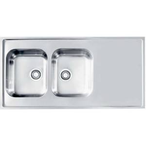 Alveus Classic Pro - Мивка 120х60 см, неръждаема стомана 1130474 (1130474) Мивка за вграждане