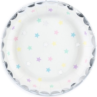 Party Deco Парти Чинии - Звездички - (1 пакет / 6 бр. )
