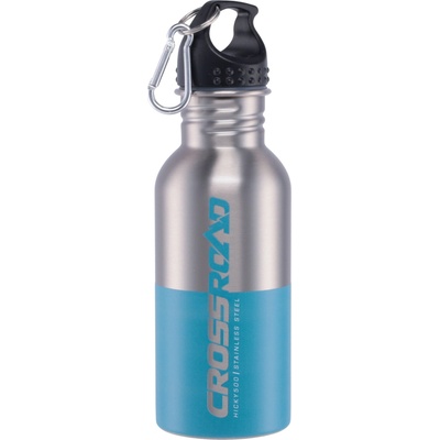 Crossroad HICKY Nerezová fľaša 500 ml strieborná tyrkysová čierna