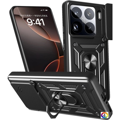 Xiaomi 15 Pro Удароустойчив Ring Holder Калъф и Протектор