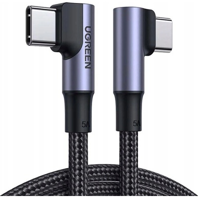 Ugreen US335 Elbow USB-C / USB-C QC PD 100W, 5A, 1m, černý