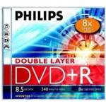 Philips DVD+R 8, 5 Gb 8x двуслоен стандартен калъф (1 етикет) PH992114 (PH992114)