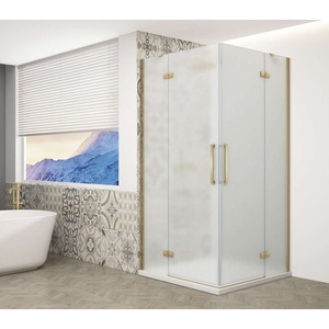 SAPHO Trinity - Душ кабина 80x80 см, матирано стъкло/златисто GT2280-80M-G (GT2280-80M-G)