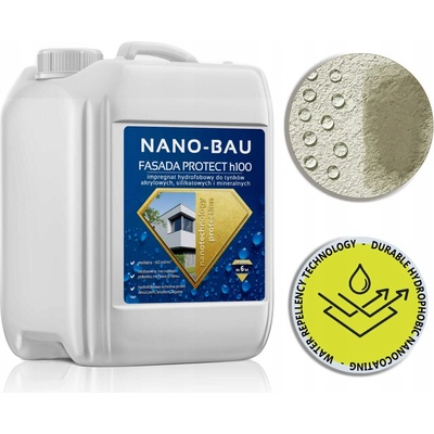 Impregnace nano-bau na omítky, bezbarvá, 5 l, voděodolná, protiplísňový