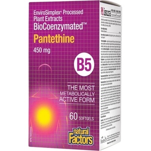 Natural Factors Pantethine BioCoenzymated 450 mg [60 Гел капсули]