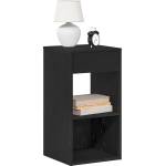vidaXL Нощни шкафчета с чекмеджета, 2 бр, черен дъб, 35x34x66, 5 см (858716)